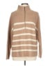 Forte Stripes Tan Pullover Sweater Size L - photo 1