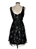 BCBGeneration 100% Polyester Graphic Black Cocktail Dress Size 4 - photo 2