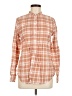 Lands' End 100% Baumwolle Plaid Orange Long Sleeve Button-Down Shirt Size 6 - photo 1