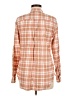 Lands' End 100% Baumwolle Plaid Orange Long Sleeve Button-Down Shirt Size 6 - photo 2