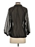 Sunny Taylor 100% Polyester Polka Dots Black 3/4 Sleeve Blouse Size S - photo 2