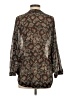 BLOUSE Brown Long Sleeve Blouse Size S - photo 2