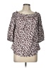 Unbranded 100% Polyester Gray 3/4 Sleeve Blouse Size L - photo 1