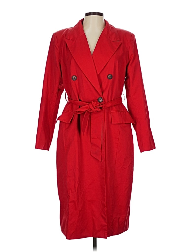 Pre-owned Bagatelle Trenchcoat In Red
