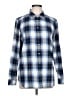 Talbots Outlet 100% Cotton Plaid Blue Long Sleeve Button-Down Shirt Size L - photo 1