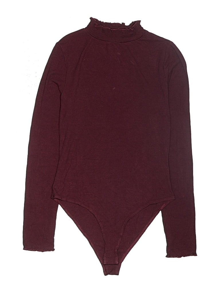 Pre-owned Self E Bodysuit In Burgundy