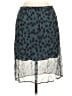 J.Crew 100% Cupro Animal Print Teal Casual Skirt Size XS - photo 1