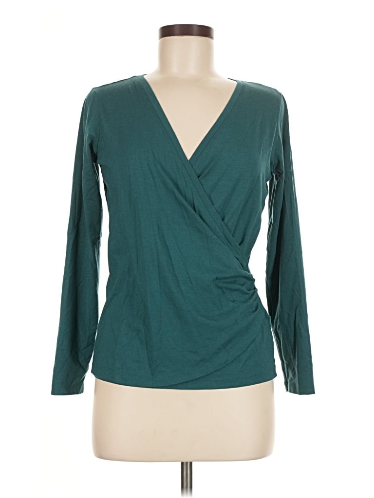 Pre-owned L.l.bean Long Sleeve Blouse In Blue