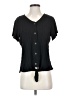 Weatherproof Black Short Sleeve Blouse Size S - photo 1