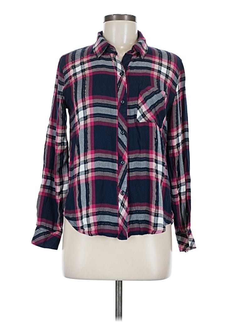 Pre-owned Rails Long Sleeve Button Down Shirt In Pink