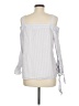 MICHAEL Michael Kors Silver 3/4 Sleeve Blouse Size M - photo 2