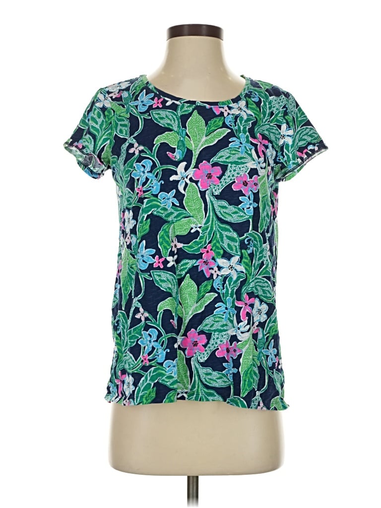 Pre-owned Lilly Pulitzer Short Sleeve T-shirt In Blue