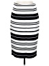 Calvin Klein Stripes Black Casual Skirt Size 2 - photo 1