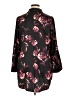 Roaman's 100% Polyester Floral Black 3/4 Sleeve Blouse Size 16 - photo 2