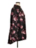 Roaman's 100% Polyester Floral Black 3/4 Sleeve Blouse Size 16 - photo 4