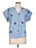 Kindred Blue Short Sleeve Blouse Size L - photo 1