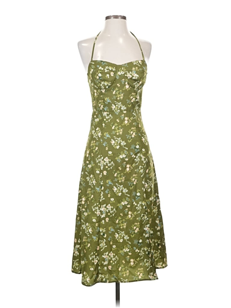 Pre-owned Cider Casual Dress In Green