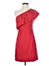 Milly Solid Red Cocktail Dress Size 0 - photo 1