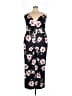 Boohoo Floral Black Jumpsuit Size 24 waist - photo 1