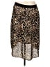DressBarn 100% Polyester Animal Print Brown Casual Skirt Size L - photo 2