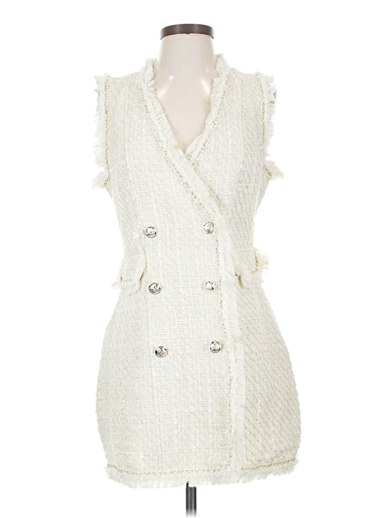Pre-owned Trixxi Cocktail Dress In White