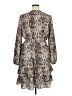 1.State 100% Polyester Animal Print Brown Cocktail Dress Size 16W - photo 2