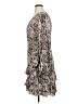 1.State 100% Polyester Animal Print Brown Cocktail Dress Size 16W - photo 5
