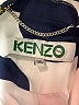 Kenzo 100% Viscose Polka Dots Blue White Blazer Size EU (FR) 36 / US 4 - photo 6