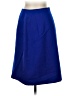 Classiques 100% Acetate Solid Blue Formal Skirt Size 8 - photo 1