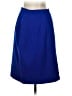 Classiques 100% Acetate Solid Blue Formal Skirt Size 8 - photo 2