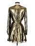Gianni Bini 100% Polyester Metallic Gold Cocktail Dress Size S - photo 2