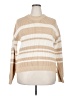 Veda 100% Cotton Stripes Tan Pullover Sweater Size XXL - photo 1