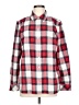 Talbots Outlet 100% Cotton Plaid Red Long Sleeve Button-Down Shirt Size L - photo 1