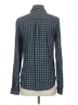 Paige Plaid Blue Long Sleeve Button-Down Shirt Size S - photo 2