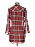 Teenbell 100% Polyester Plaid Red 3/4 Sleeve Blouse Size S - photo 2