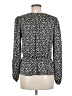Lush 100% Polyester Black Long Sleeve Blouse Size M - photo 2