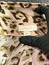 Pearl 100% Polyester Animal Print Tan 3/4 Sleeve Blouse Size M - photo 7