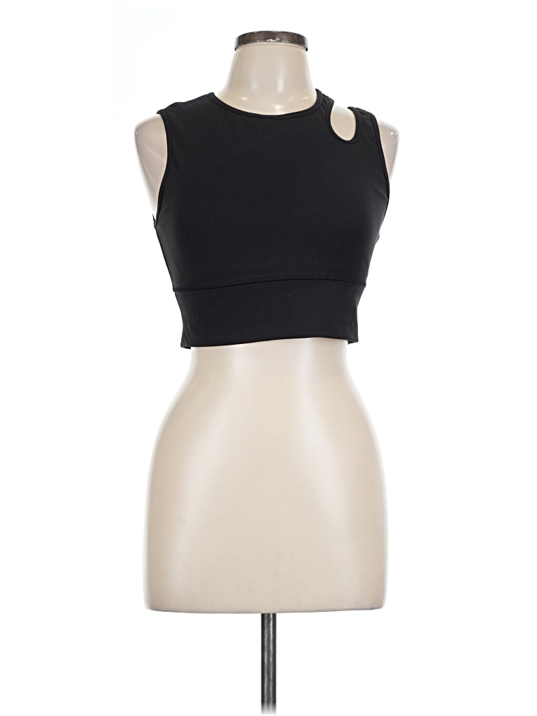 Pre-owned Lululemon Athletica Tank Top Black Strapless Neckline Tops