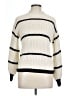 Shein 100% Acrylic Stripes Ivory Pullover Sweater Size L - photo 1