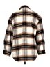 Ann Taylor LOFT Outlet 100% Polyester Plaid Brown Coat Size L (petite) - photo 2