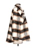 Ann Taylor LOFT Outlet 100% Polyester Plaid Brown Coat Size L (petite) - photo 4