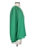 Ann Taylor 100% Polyester Green Long Sleeve Blouse Size XS - photo 4