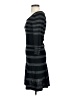 Studio M Stripes Gray Casual Dress Size S - photo 5