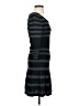 Studio M Stripes Gray Casual Dress Size S - photo 4