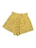 Zimmermann 100% Cotton Animal Print Yellow Shorts Size 4 (0) - photo 2