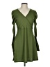 Blue Rain Solid Green Casual Dress Size L - photo 1