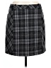 Eddie Bauer Plaid Gray Wool Skirt Size 10 - photo 1