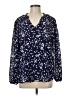 Dokotoo 100% Polyester Stars Blue Long Sleeve Blouse Size M - photo 1