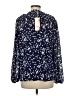 Dokotoo 100% Polyester Stars Blue Long Sleeve Blouse Size M - photo 2