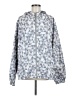 Assorted Brands 100% Polyester Print Silver Windbreaker Size M - photo 1